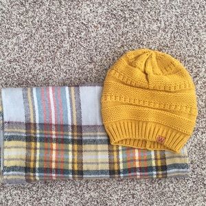 Hat and infinity scarf set
